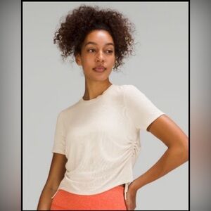 ***SOLD***Lululemon short sleeve side cinch top